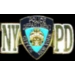 NEW YORK CITY POLICE DEPT PATCH WITH SCRIPT PIN